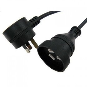 3m Black AC Extension Cable with Tapon Plug