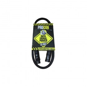 PROCON IP67 5 Pin Pro DMX Cable, 1M