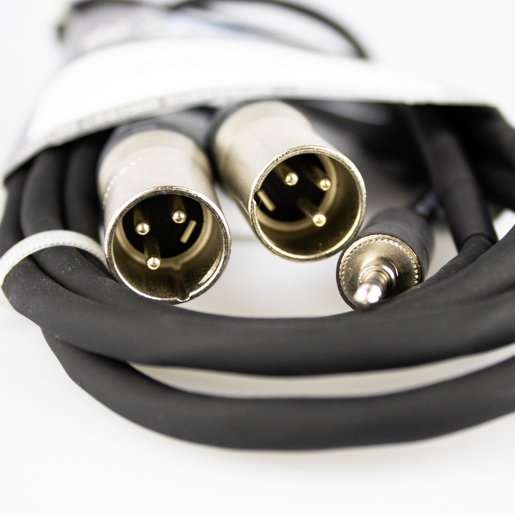 CBI Cables - 2 x MXLR -1/8 Mini Jack 10FT Cable