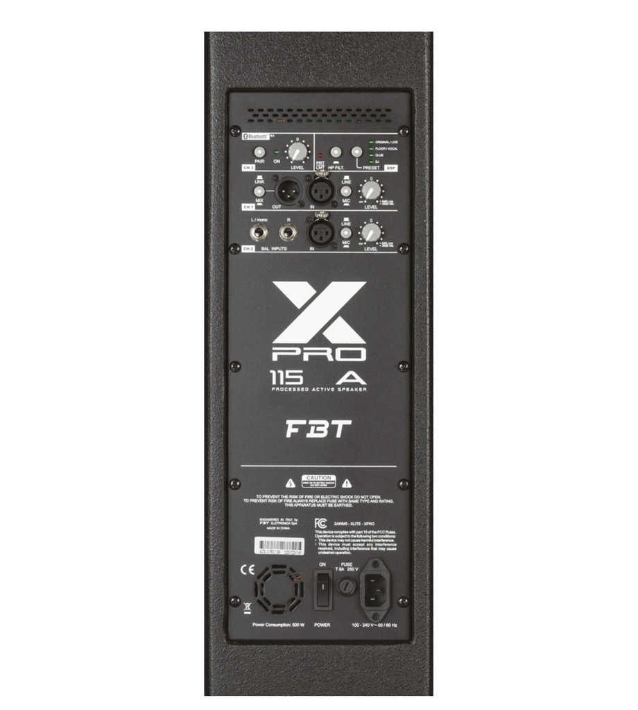 FBT X-Pro 115A 15" 2-Way Active PA Speaker