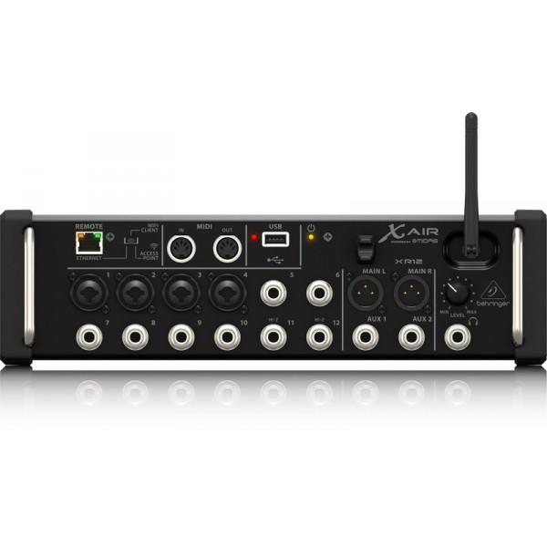 Behringer 12-Input Digital Mixer for iPad/Android Tablets with 4 MIDAS Preamps, 8 Line Inputs, Wifi Module and USB Recorder