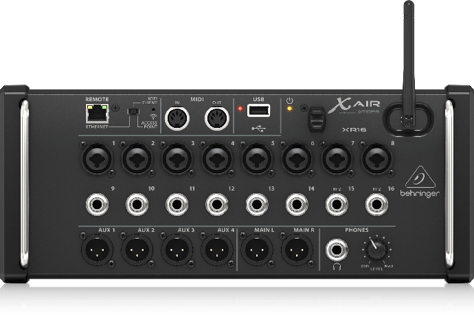 Behringer 16-Input Digital Mixer for iPad/Android Tablets with 8 MIDAS Preamps, 8 Line Inputs, Wifi Module and USB Recorder