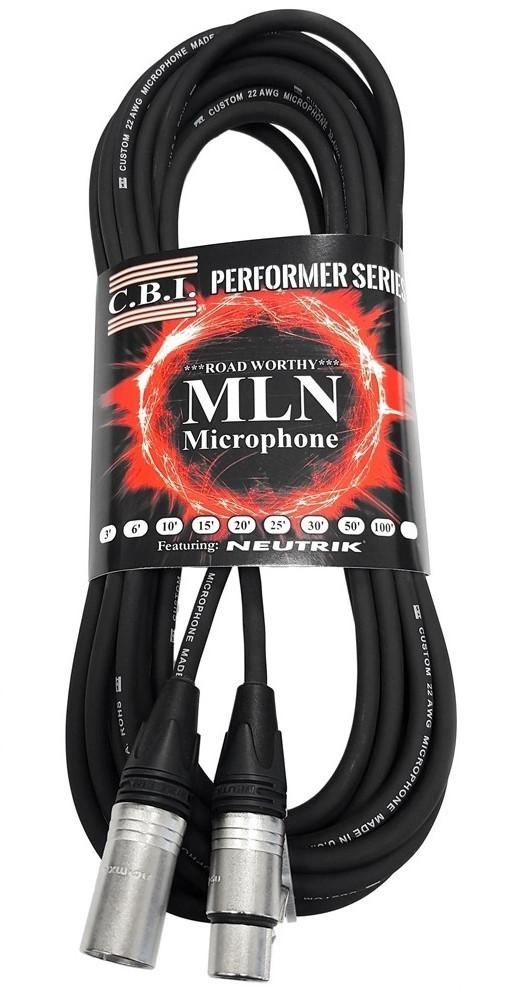 CBI Cables - 25 Foot (7.5 Metre) Performer Series Microphone Cable