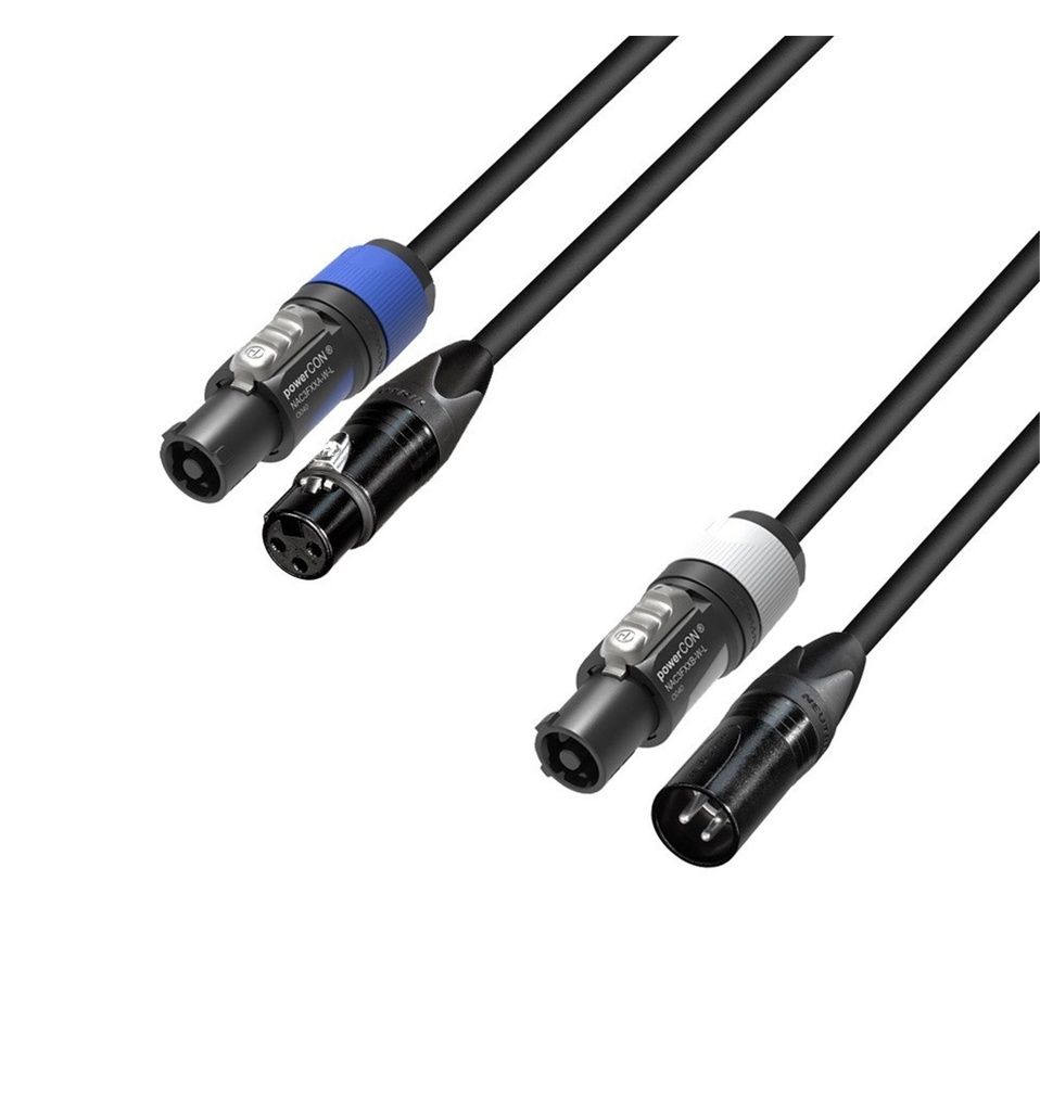 MDR Hybrid Cable (PowerCon + DMX3)