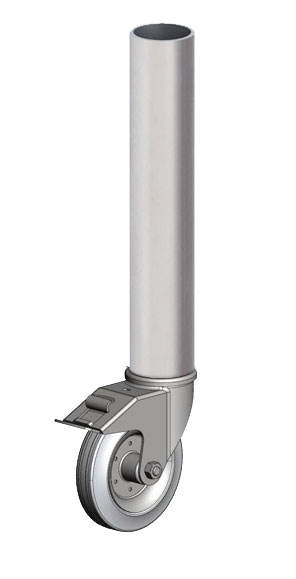 Eurotruss Round Leg with braked castor wheel, 60CM