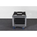 ShowCase -8RU Slam rack case on wheels