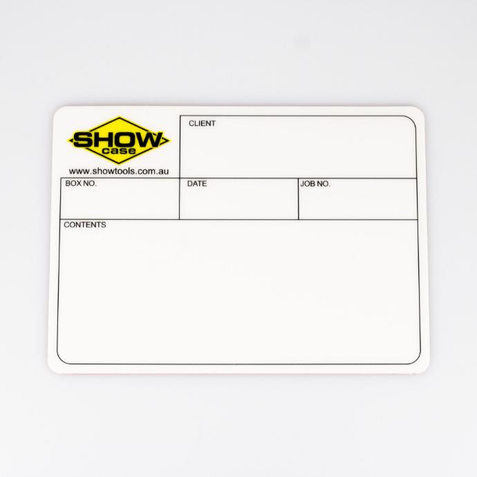 ShowCase -Touring Label for cases