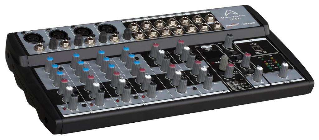 Wharfedale 4 XLR 4 Stereo Ch Mixer,RCA ,EFF, USB