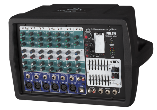 Wharfedale PMX710 2 x 250W 6-XLR Powered Mixer