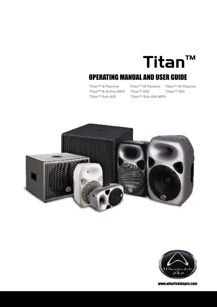 Wharfedale Titan 8" 150W+30W RMS 2-Way Act.Spkr Blk