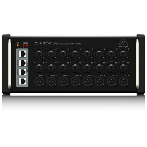 [BEHRINGERSD16] Behringer I/O Stage Box with 16 Remote-Controllable MIDAS Preamps, 8 Outputs, AES50 Networking and ULTRANET Personal Monitoring Hub