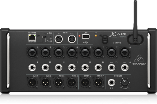 [BEHRINGERXAIRXR16] Behringer 16-Input Digital Mixer for iPad/Android Tablets with 8 MIDAS Preamps, 8 Line Inputs, Wifi Module and USB Recorder