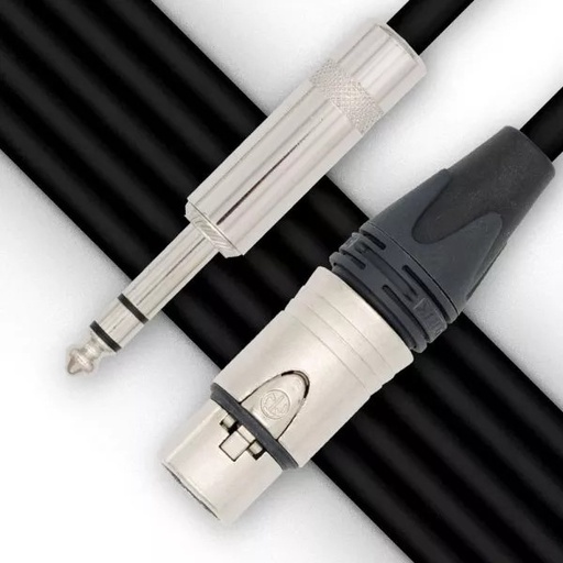[CBI-P-BLB-10] CBI Cables - Balanced 1/4 TRS - FXLR 10Ft (3 metre) Cable
