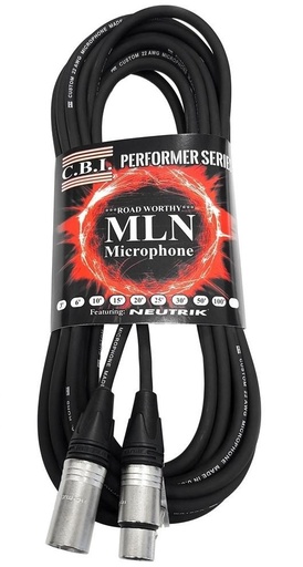 [CBI-NS-MLN-30METRE] CBI Cables - 30 Metre (100FT) Performer Series Microphone Cable