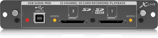 [BEHRINGERXLIVE] Behringer X-LIVE 32 Ch SD Recording/Playback & USB Expansion card for X32