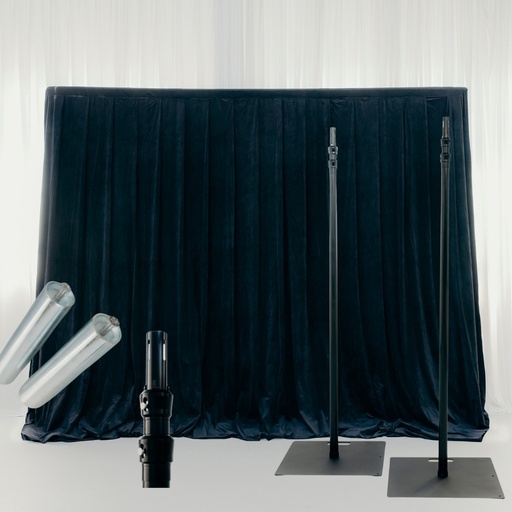 [TFR-KIT25M] 25M Push up drape KIT in roadcase